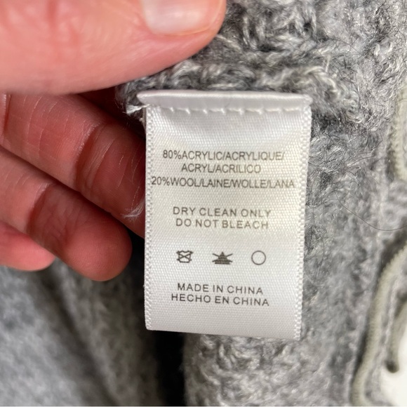 Moth Rocia Ruffled Gray Cardigan Size Small - Picture 7 of 10